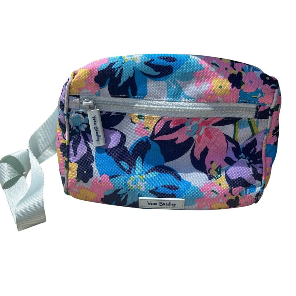 Vera Bradley Lighten Up Belt Bag Marian Floral Blue Fanny Pack